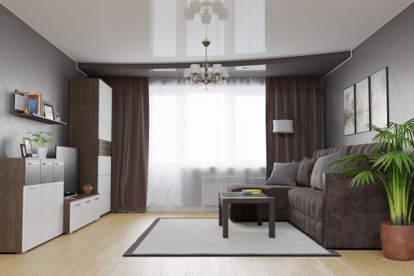 Визуализация многоуровневых натяжных потолков