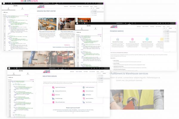 Доработка макета и верстка сайта SalesInUSA (USA) на базе CMS WordPress