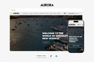 Разработка сайта по продаже судов "Aurora"