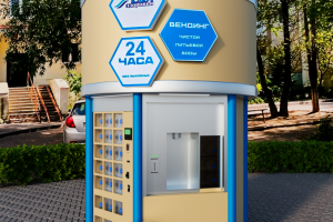 3Д визуализация вендингового автомата воды