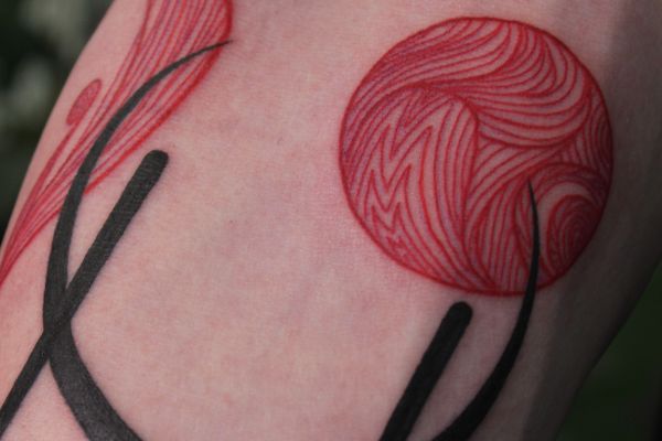 Разработка дизайна татуировки в японском стиле