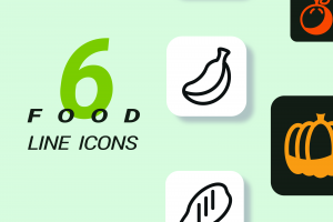 Линейные иконки для приложения по питанию