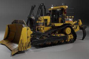 Работа над модернизацией бульдозера CAT для WEB ресурса и на движке Unity URP