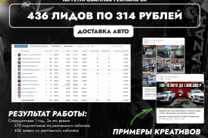 Кейс: импорт авто - ЛИДЫ ПО 314 РУБ