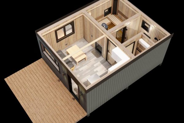 Моделирование экстерьера и интерьера для производителя модульных домов