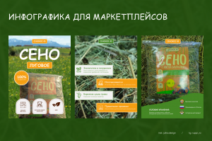 Оформление инфографики для маркетплейсов Wildberries и Ozon