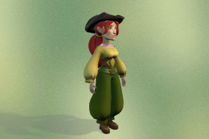 3D model of a pirate
