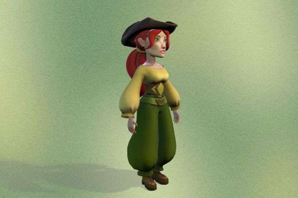 3D model of a pirate