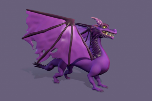 3D model of a dragon