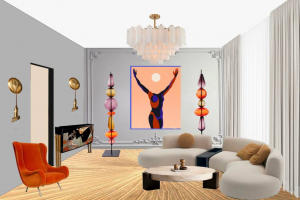 Дизайн интерьера. Коллаж. Визуализация. Мудборд