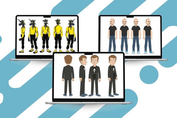 Отрисовка персонажей в векторе для анимационного проекта