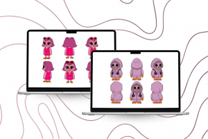 Отрисовка персонажей в векторе для мультсериала