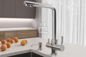 Визуализация кухонных моек и смесителей для Grandex