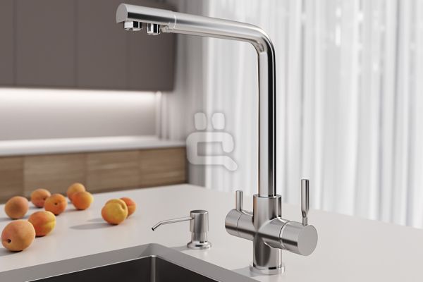 Визуализация кухонных моек и смесителей для Grandex