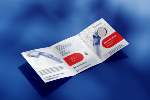 Дизайн и верстка евро-буклета А4 SkinСares