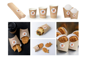 Брендирование фудтрака и POS-материалов под два бренда