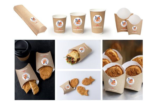 Брендирование фудтрака и POS-материалов под два бренда