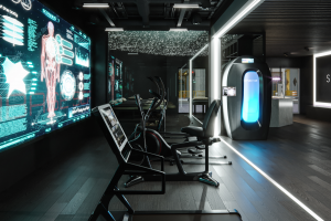 Дизайн визуализация проекта спортивного зала