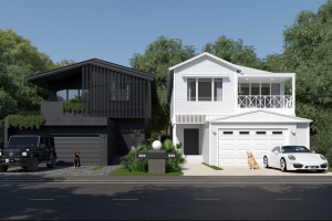 Дизайн визуализация проекта дома соседи