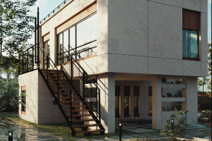 Дизайн визуализация проекта жилого дома