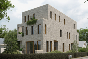 Дизайн визуализация проекта многоквартирного  жилого дома