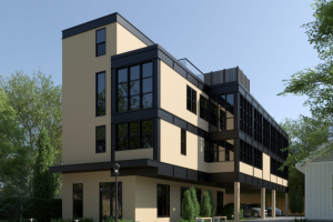 Дизайн визуализация проекта  многоквартирного жилого дома