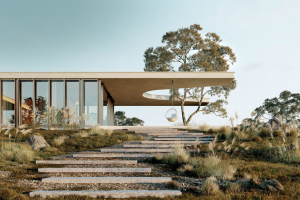 Дизайн визуализация проекта загородной виллы