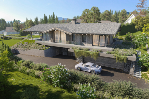 Дизайн визуализация проекта жилого дома