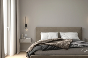 Дизайн визуализация проекта спальни квартиры