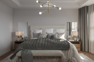 Дизайн визуализация проекта спальни квартиры