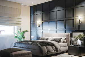 Дизайн визуализация проекта спальни квартиры