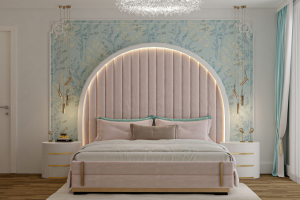 Дизайн визуализация проекта спальни квартиры