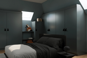 Дизайн визуализация проекта спальни квартиры