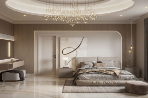 Дизайн визуализация проекта спальни квартиры