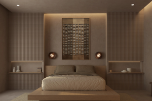 Дизайн визуализация проекта спальни квартиры