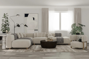 Дизайн визуализация проекта гостиной квартиры