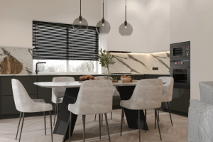 Дизайн визуализация проекта кухни квартиры