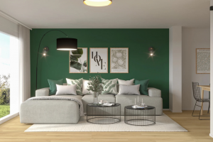 Дизайн визуализация проекта гостиной квартиры