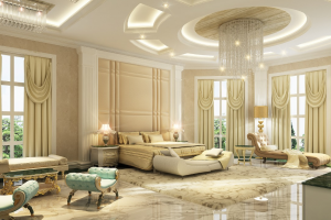 Дизайн визуализация проекта гостиной квартиры