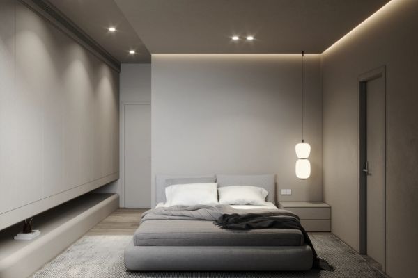 Дизайн визуализация проекта спальни  квартиры