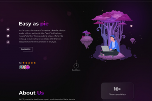 Разработка дизайна сайта для креативной студии