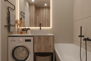 Дизайн визуализация проекта ванной комнаты