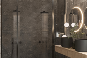 Дизайн визуализация проекта ванной комнаты