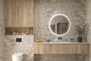 Дизайн визуализация проекта ванной комнаты