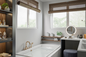 Дизайн визуализация проекта ванной комнаты