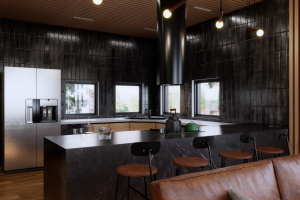 Дизайн визуализация проекта кухни