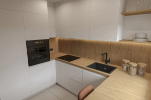 Дизайн визуализация проекта кухни