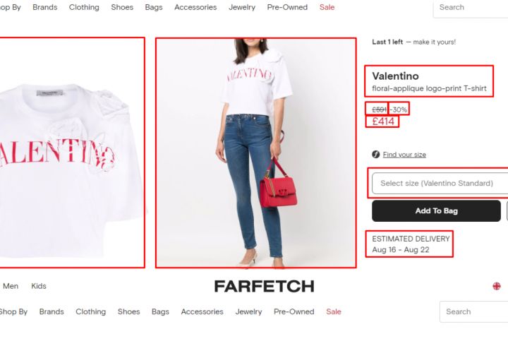 Парсер FARFETCH.COM - 5563949