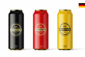 логотип и дизайн банки напитка