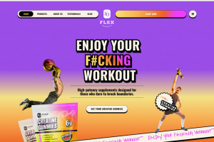 Разработка дизайна лендинга для спортивного питания